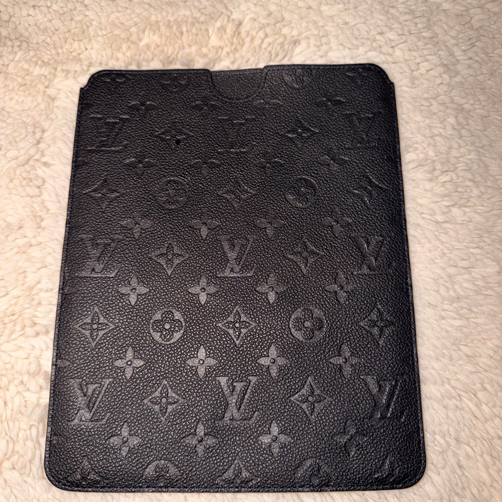 Louis Vuitton Black Embossed Monogram Tablet Cover
